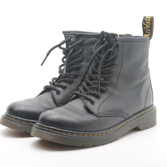 Dr. Marten's Softy T Leather Lace Up Black High Top Boot Kids US3 EU34 - Picture 4 of 16